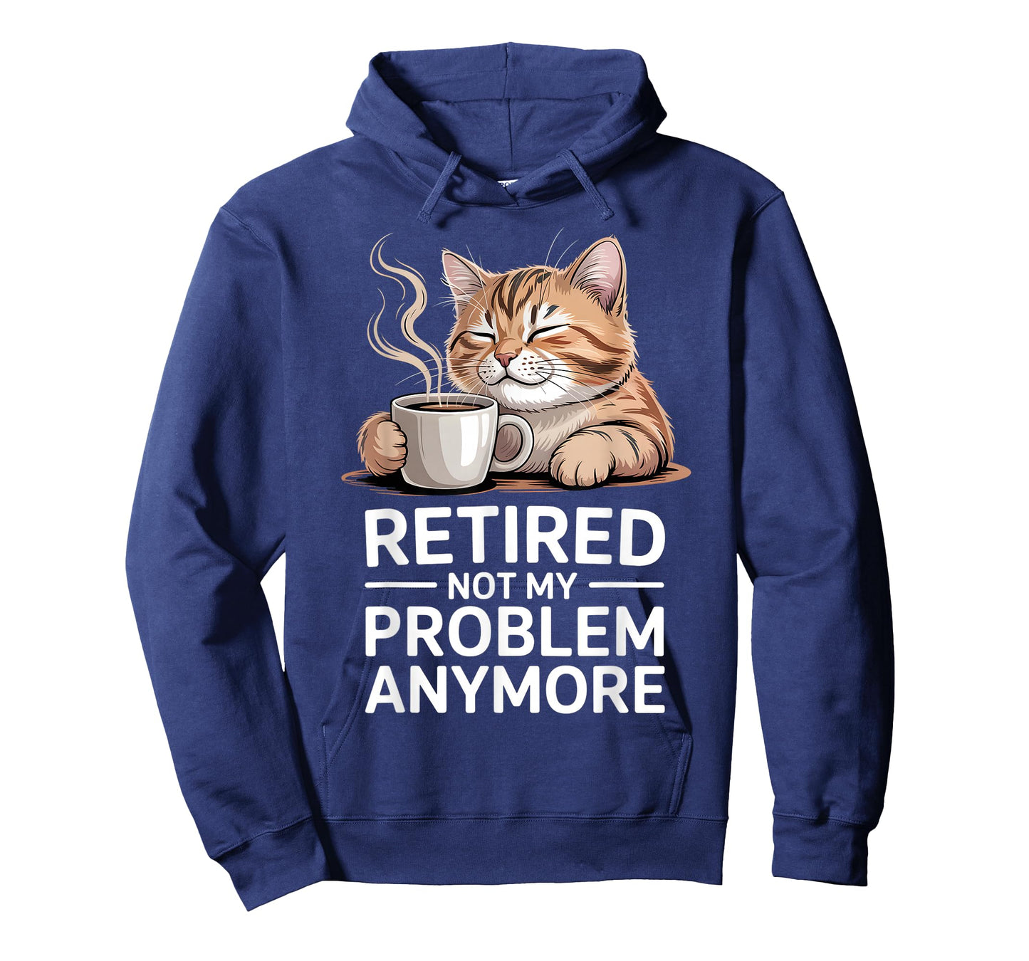 Retired Not My Problem Anymore Cat Coffee Humor Retirement T-Shirt