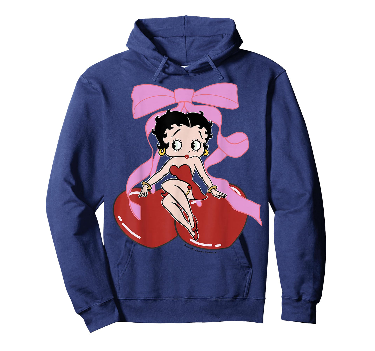 Betty Boop Betty Sitting with Cherries Bow T-Shirt