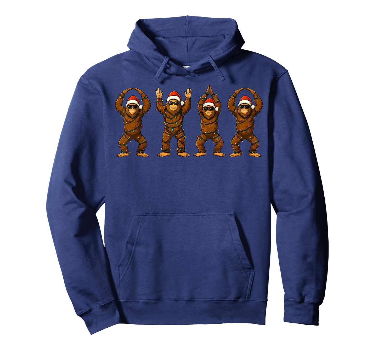 O-H-I-O Funny Bigfoot Ohio Vintage and Sasquatch Christmas T-Shirt