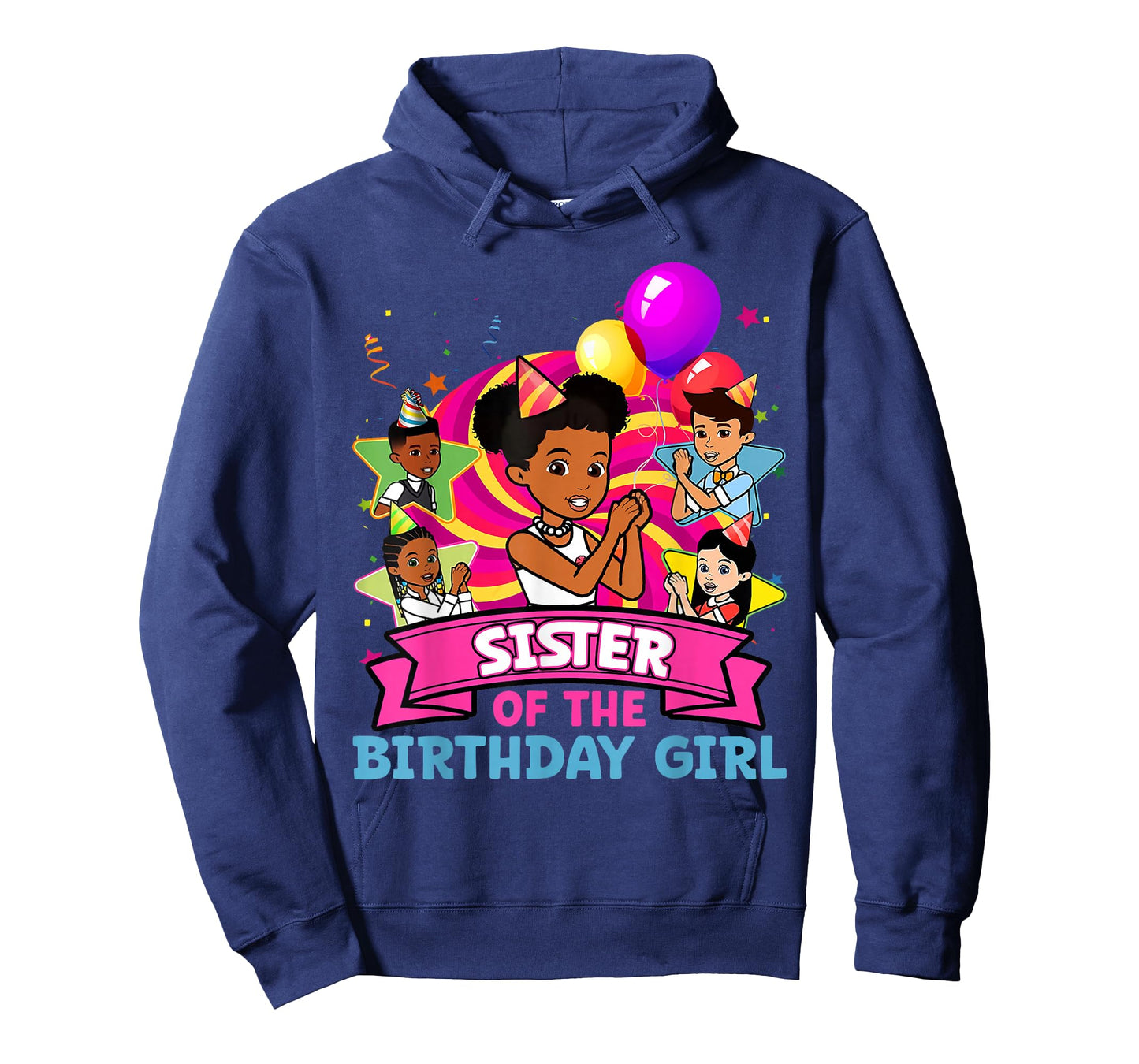 Sister of Birthday Girl Gracie Pink Doll Family Decorations T-Shirt