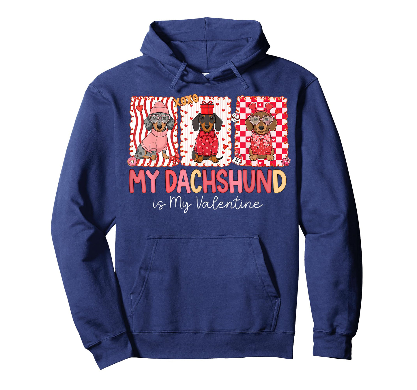 Preppy My Dachshund is My Valentine Girl Women T-Shirt