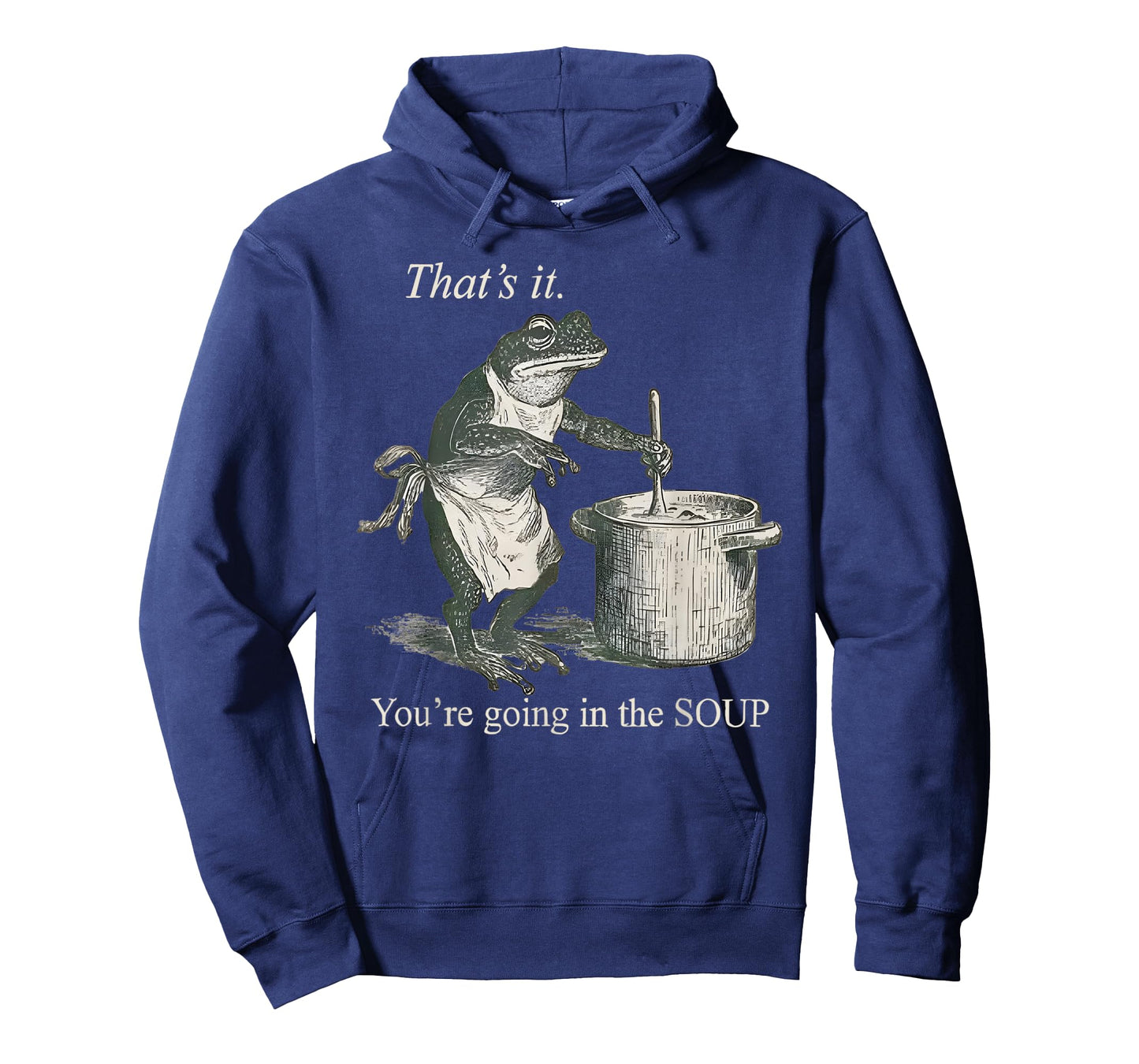 Vintage Frog That's It You're Going in The Soup Funny Witch T-Shirt
