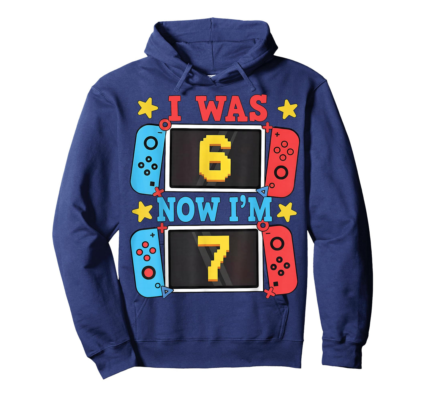 I was 6 Now Im 7 Gamer Birthday Boy Gift for Kid Boys Girl T-Shirt