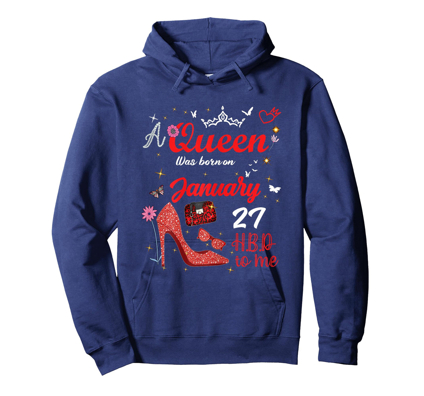 January 27 Birthday This Queen was Born on January 27th T-Shirt