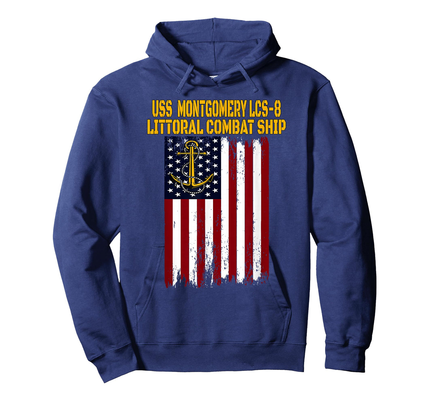 USS Montgomery LCS-8 Littoral Combat Ship Veterans Day Dad T-Shirt