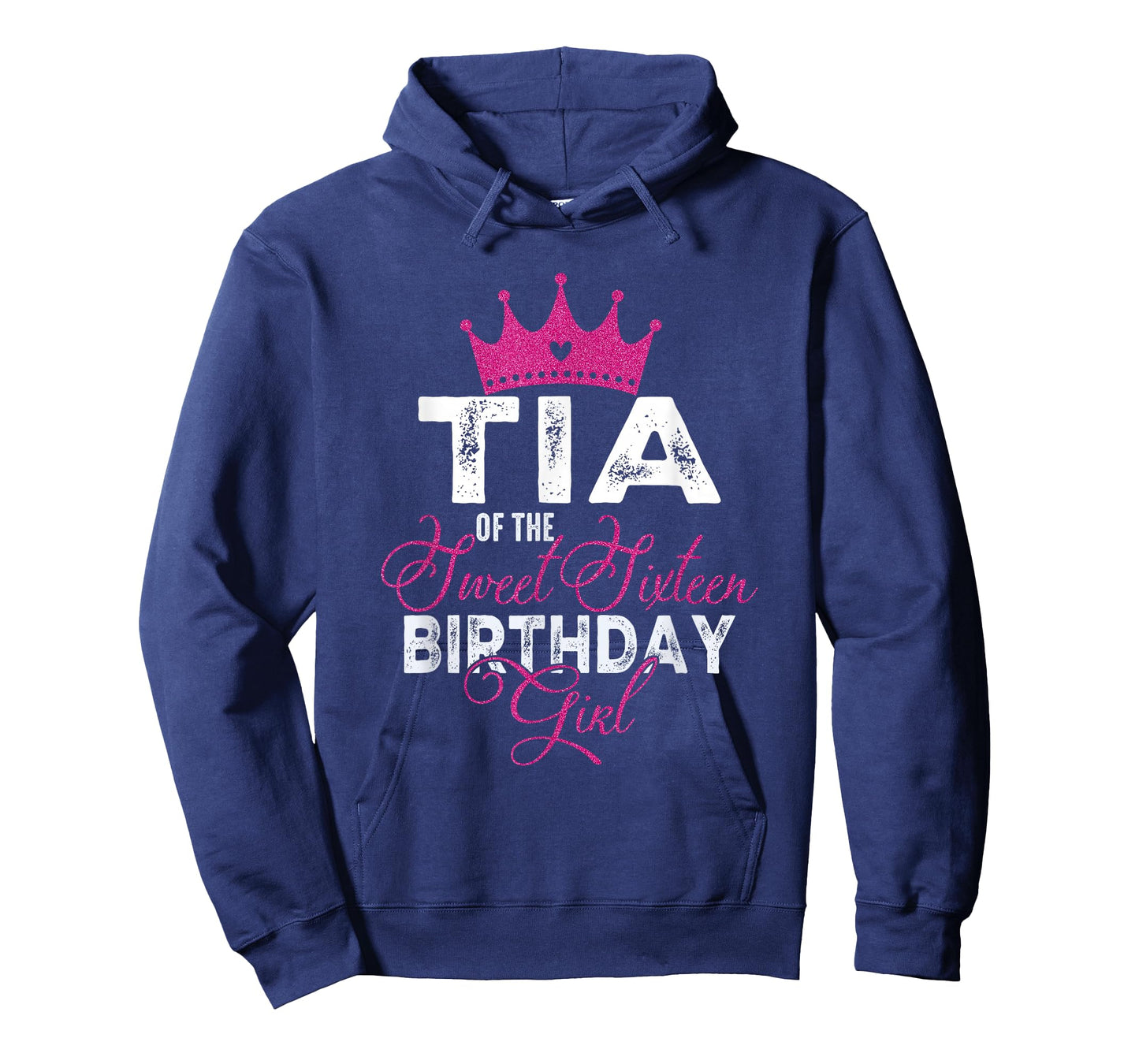 Tia of The Sweet Sixteen Bday Girl 16th Pink Crown T-Shirt