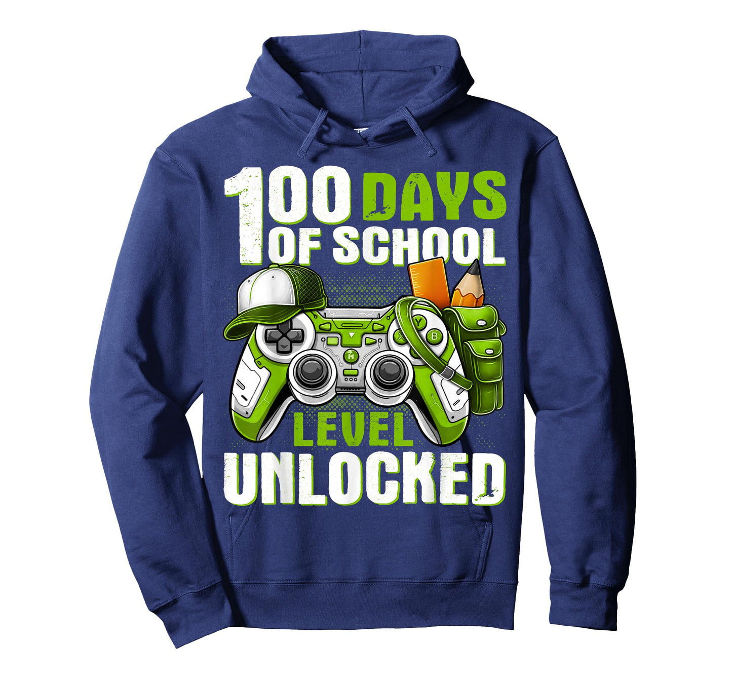 Level 100 Days of School Unlocked Gamer Video Games Boy Kids T-Shirt