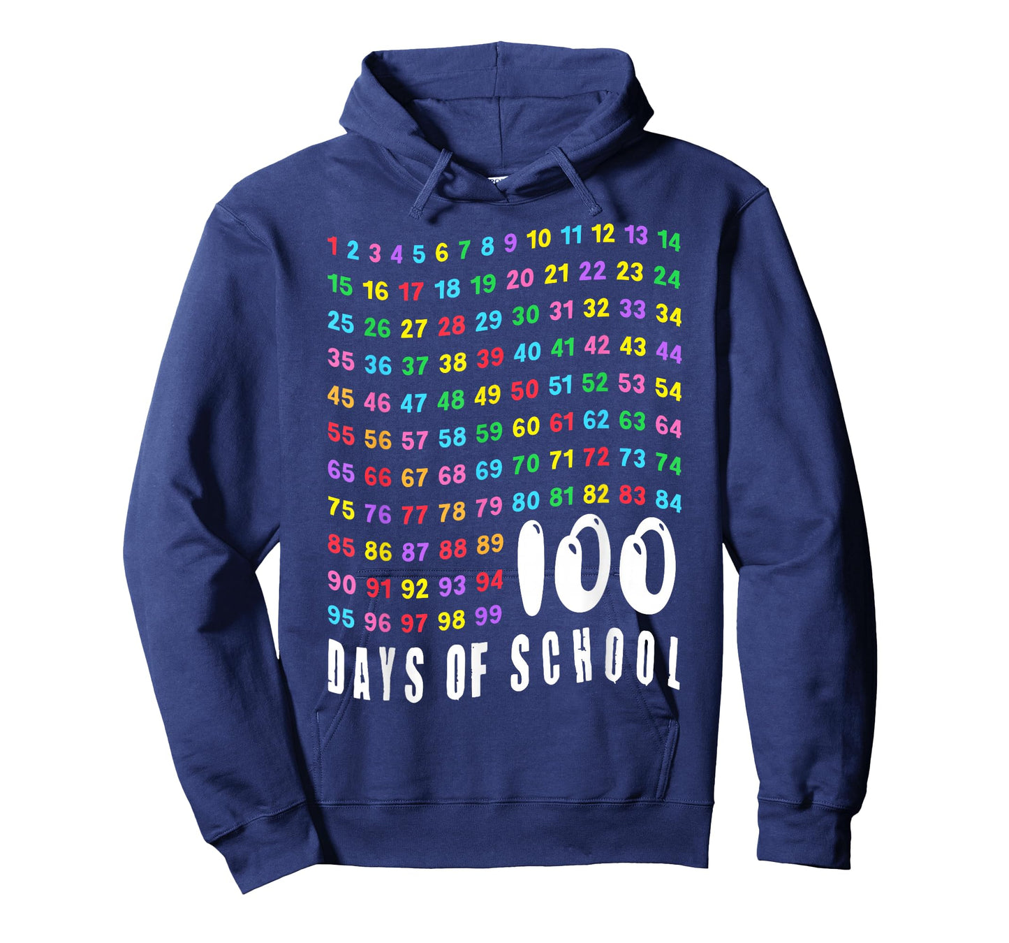 100th Day of School Math Teachers Kids Counting Numbers 100 T-Shirt