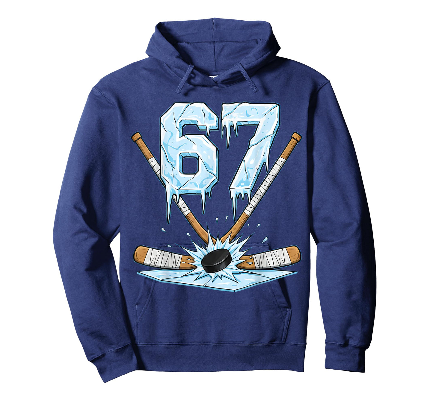 Funny Hockey 67 Meme 6-7 Six Seven Gen Alpha Ice Hockey 67 T-Shirt