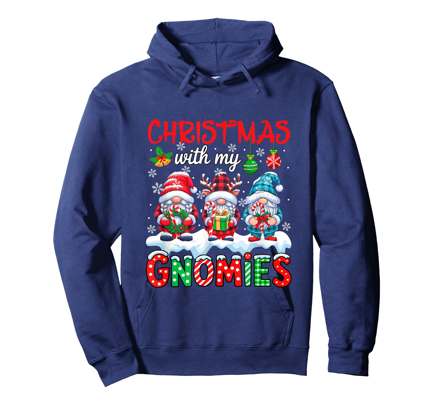 Christmas with My Gnomies Three Gnomes Candy Canes Xmas Box T-Shirt