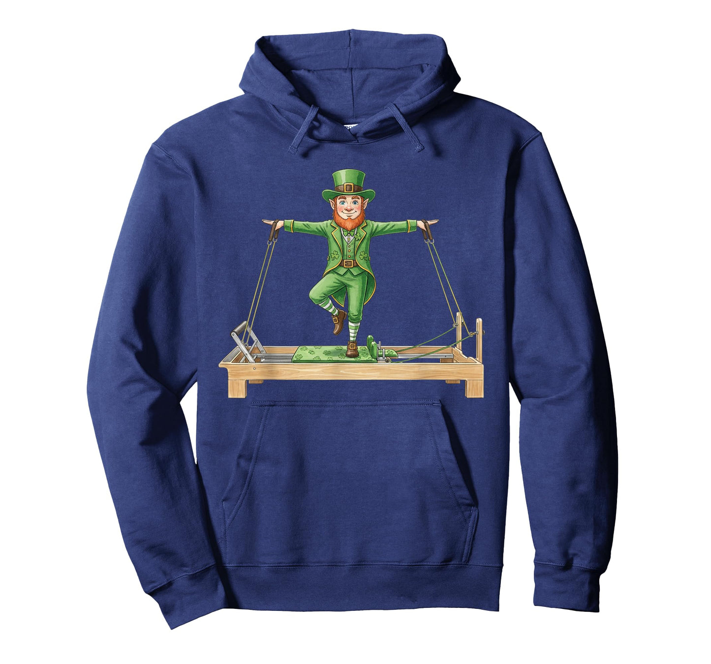 St. Patricks Day Leprechaun Pilates Reformer Machine Green T-Shirt