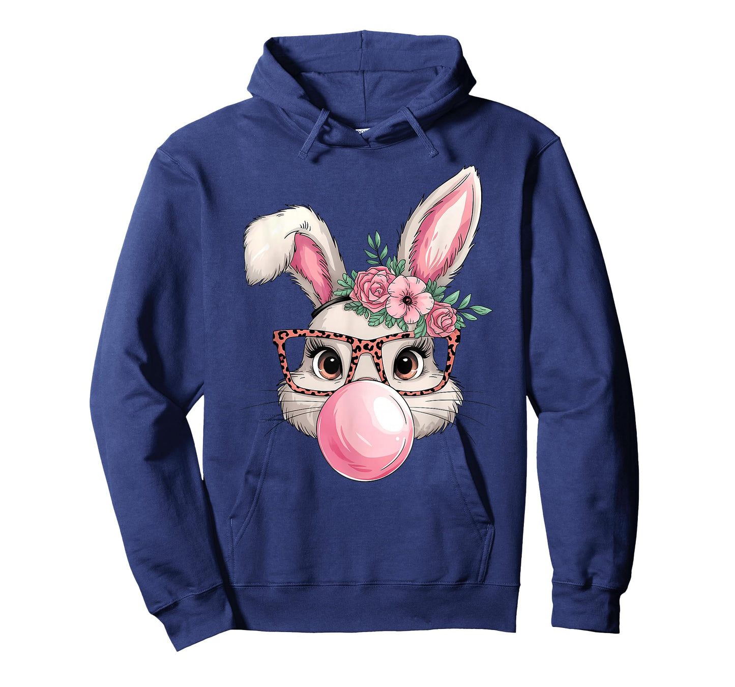 Girls Easter Bunny Face Leopard Easter Day Women Kids Girls T-Shirt