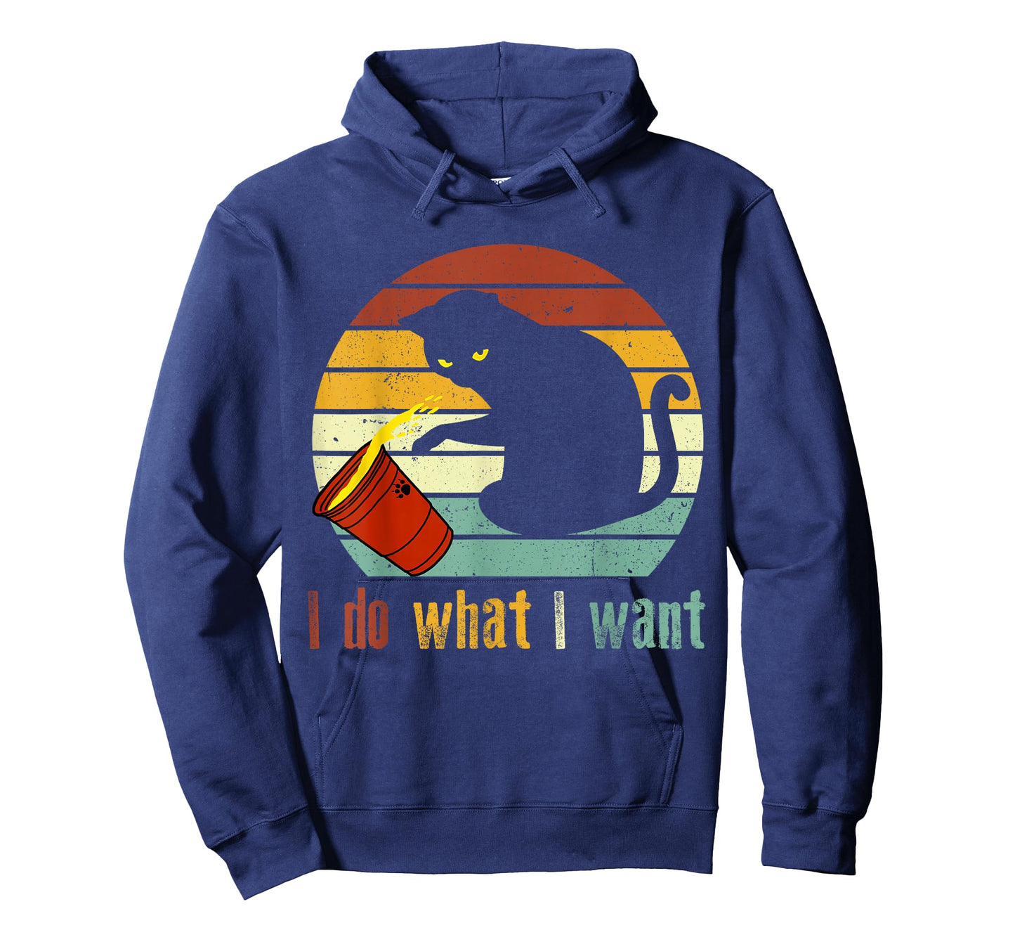I Do What I Want Cat Coffee Black Cat Red Cup T-Shirt