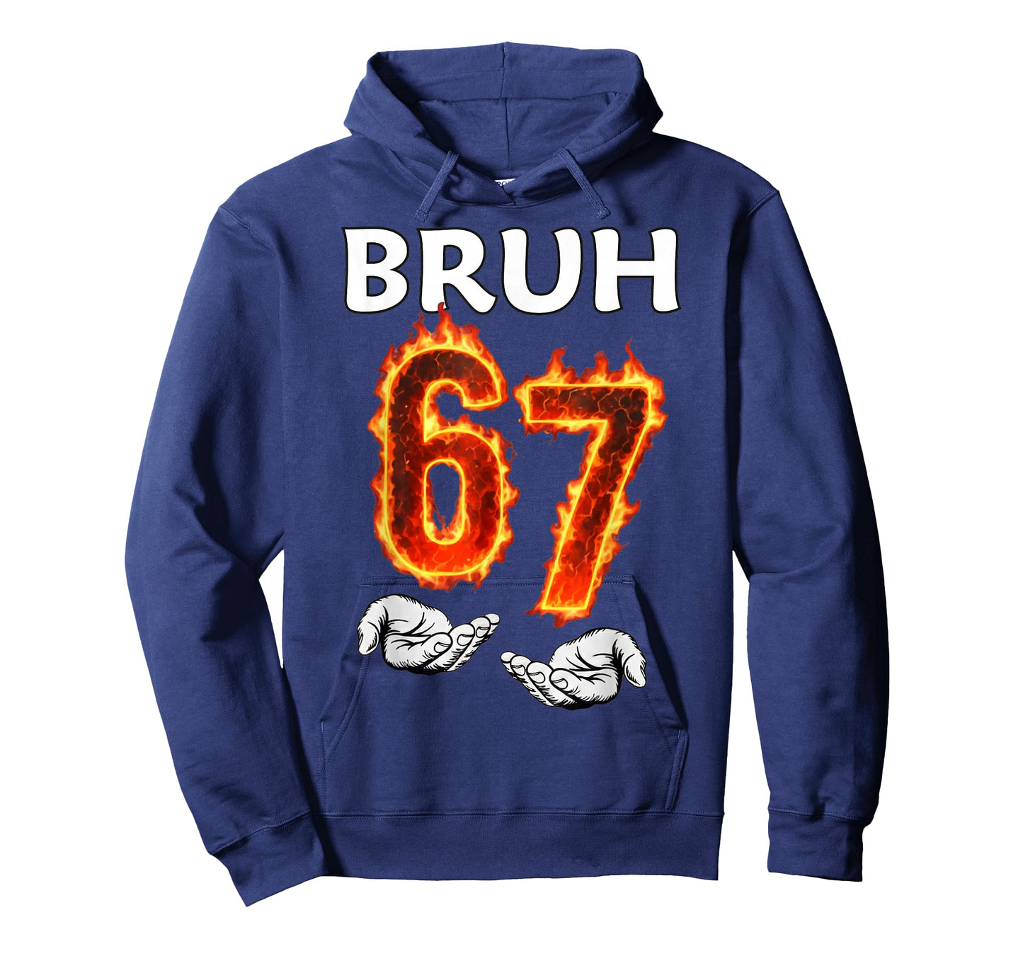 6 7 Meme Six Seven Bruh 67 Hands Meme Girls Boys Kids Funny T-Shirt