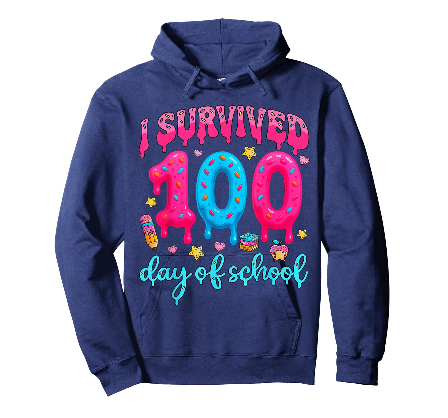 I Survived 100th Days of School Students Teachers 100 Days T-Shirt