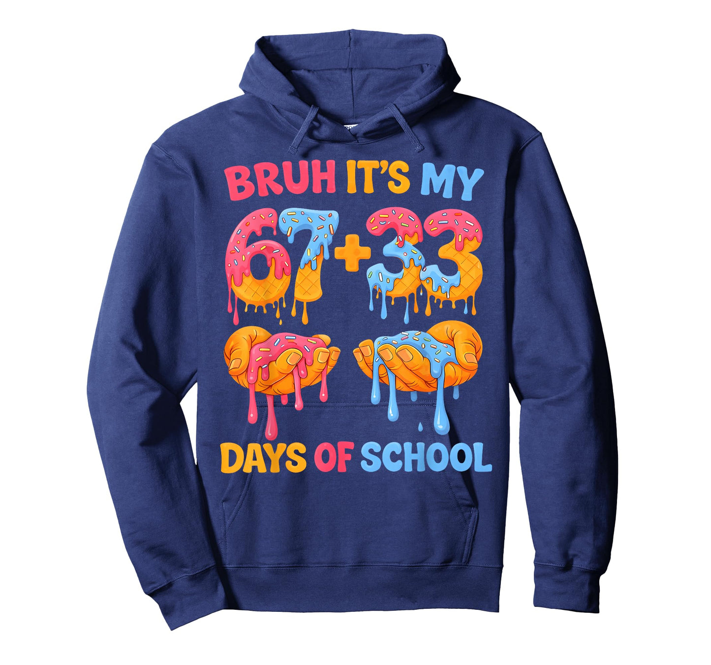 Bruh Its My 67 + 33 Days of School Funny Drip Meme Boy Girl T-Shirt