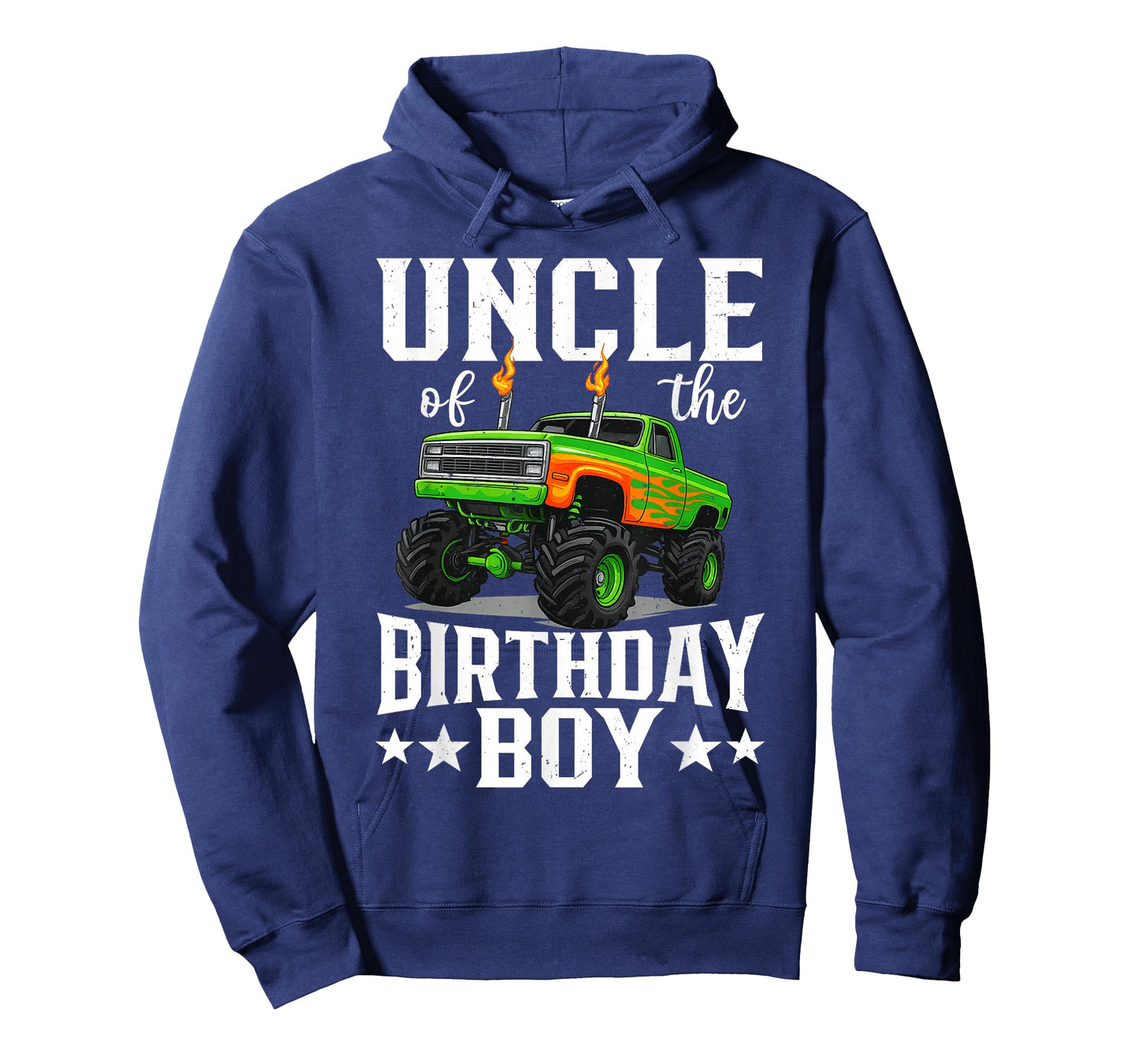 Uncle of The Birthday Boy Monster Truck Family T-Shirt