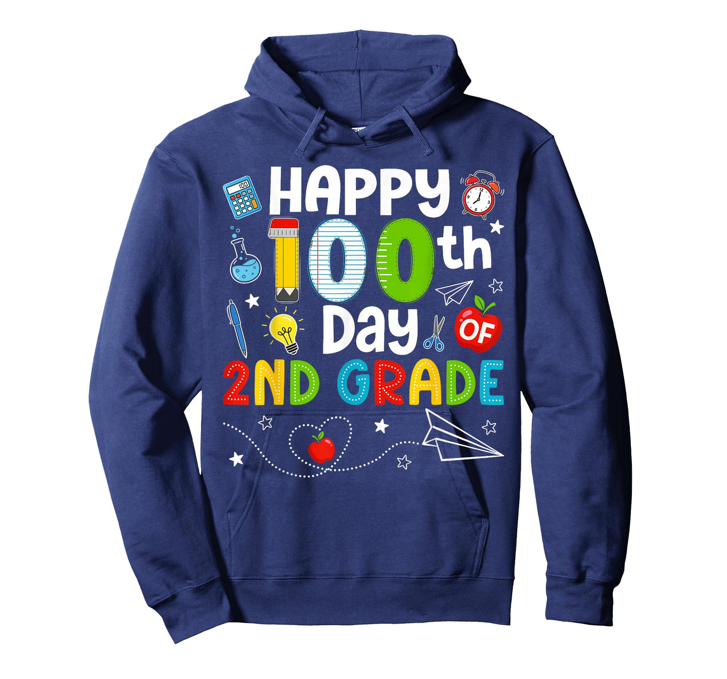 Happy 100th Day of 2nd Grade Teacher 100 Days of School Kids T-Shirt