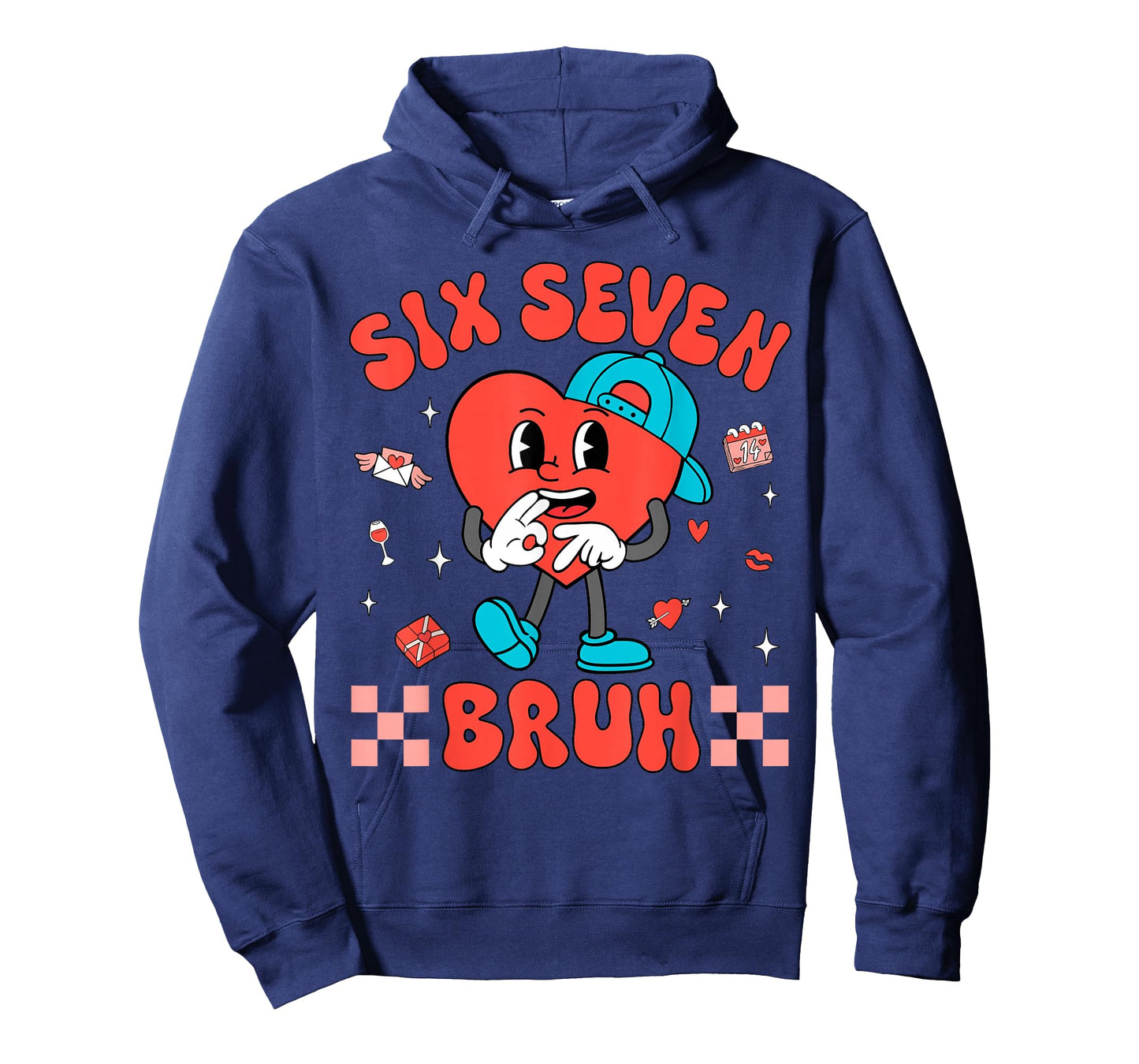 Six Seven 67 Meme Cool Valentine’s for Teens Boys Girls Kids T-Shirt