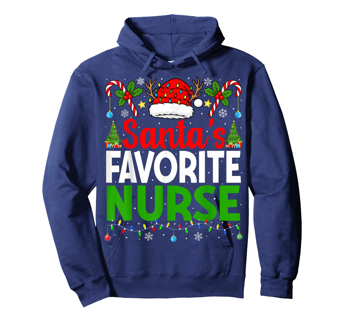 Santas Favorite Nurse RN Christmas Nursing Christmas Nurse T-Shirt