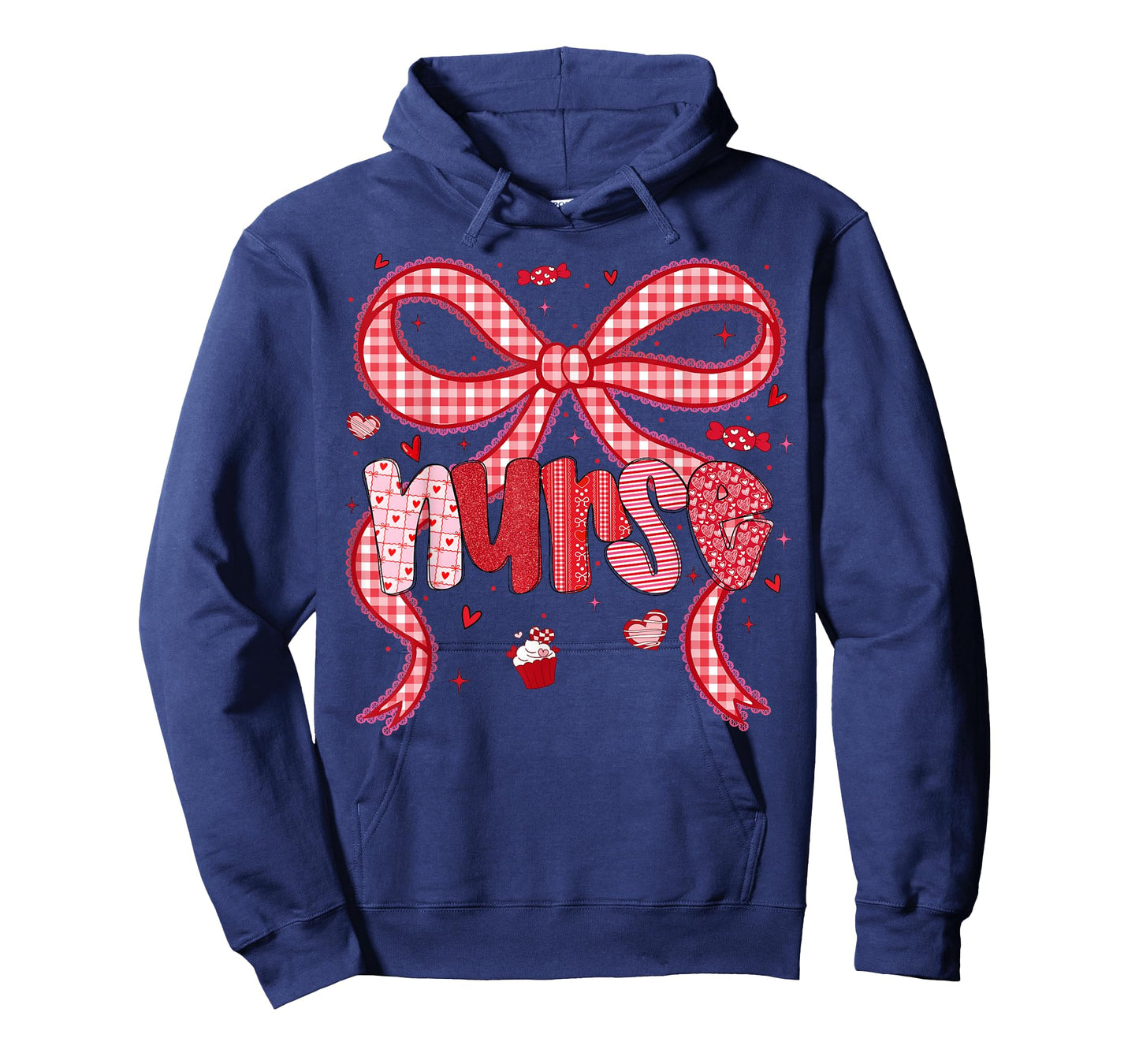 Valentine Nurse Coquette Bow Stethoscope Girl Women T-Shirt