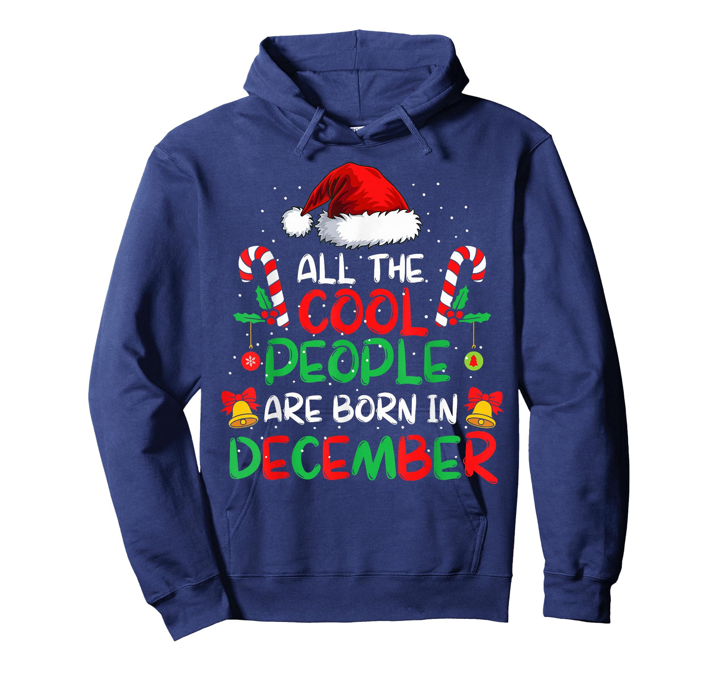 Cool People are Born in December Santa Hat Xmas Birthday T-Shirt
