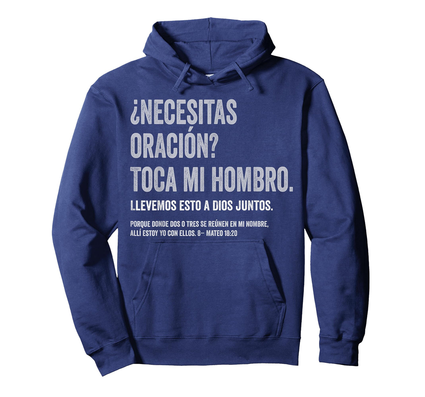 ¿Necesitas oración? Toca mi Hombro Christian Spanish Verse T-Shirt