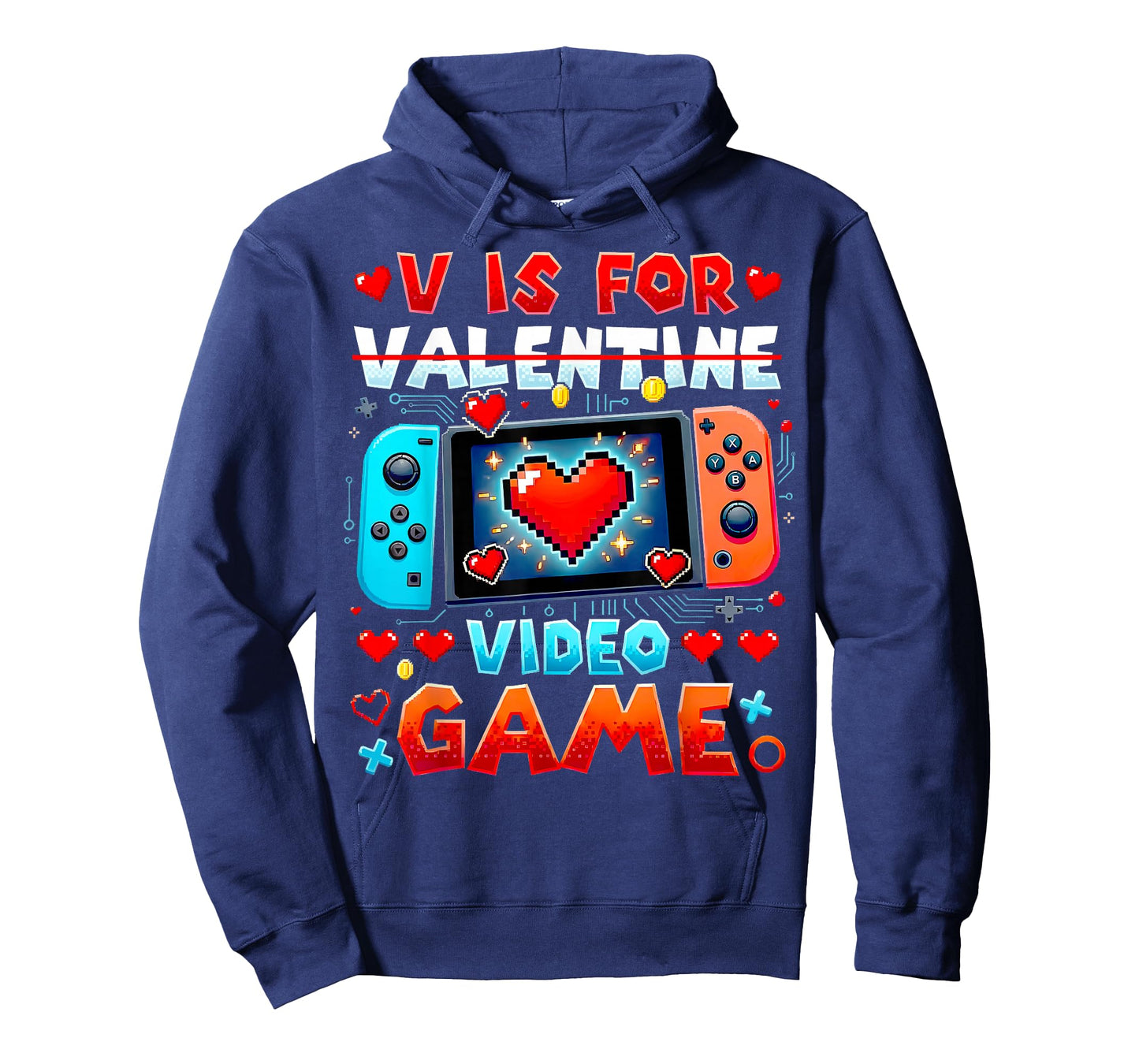 V is for Video Games Shirt Anti Valentine's Day Game Lover T-Shirt