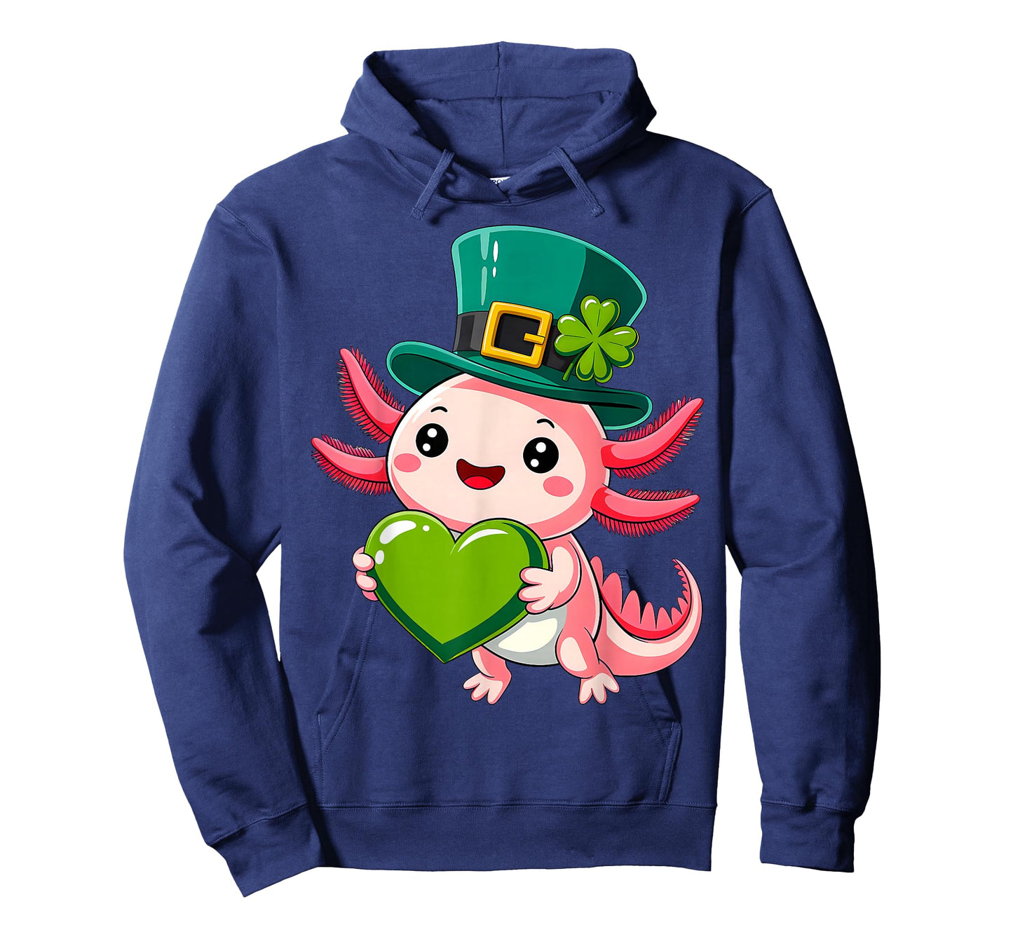 Axolotl Saint Patricks Day Boys Girls Axolotl St Patrick Day T-Shirt