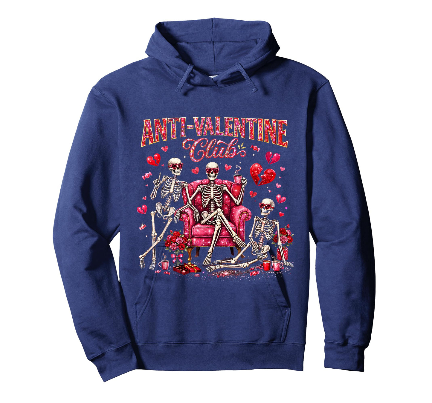 Funny Valentine's Day Friends Gift Anti Valentine Club T-Shirt