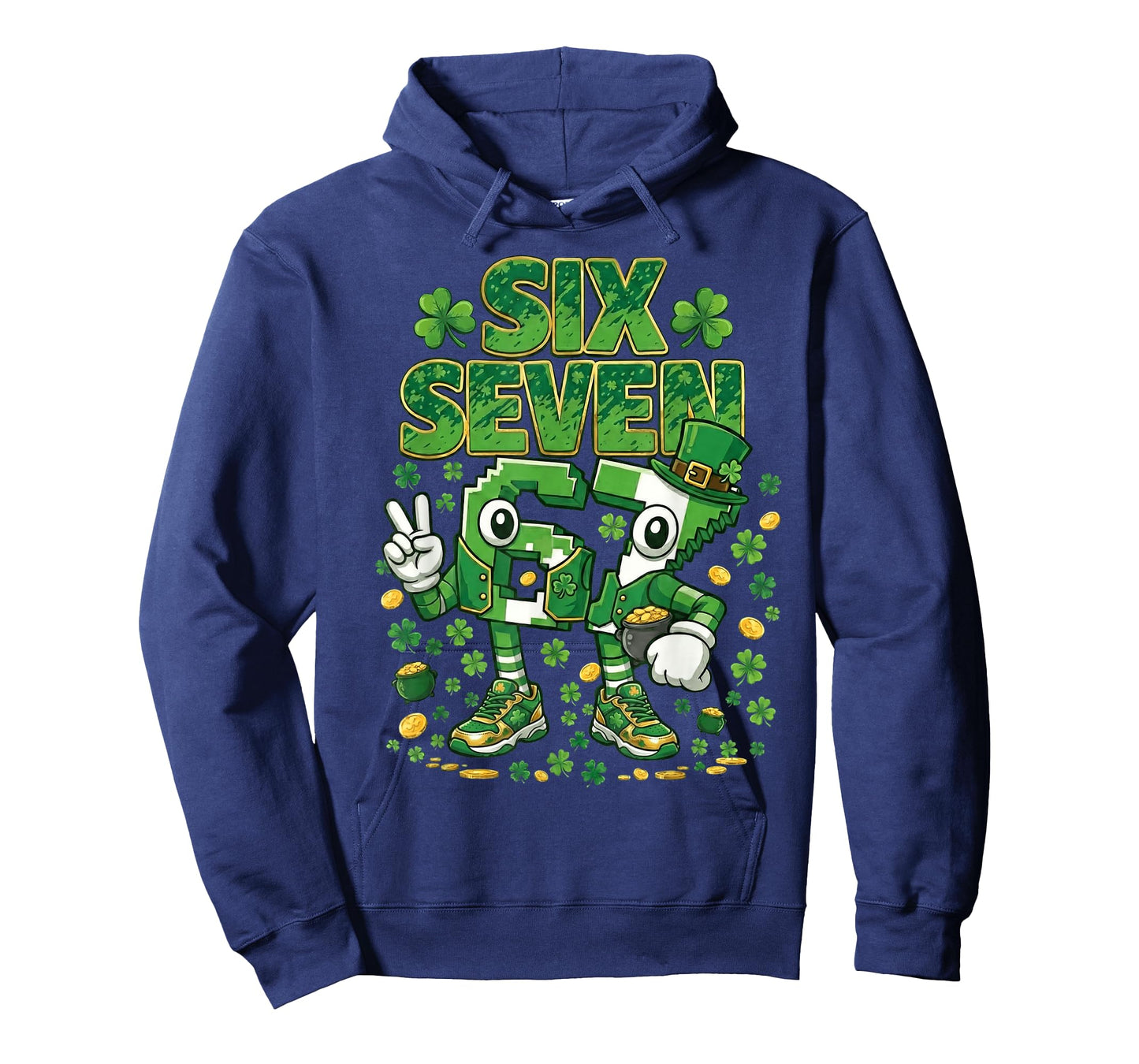 St Patricks Day 67 Boys Kid Irish Shamrock St Pattys Day 6 7 T-Shirt