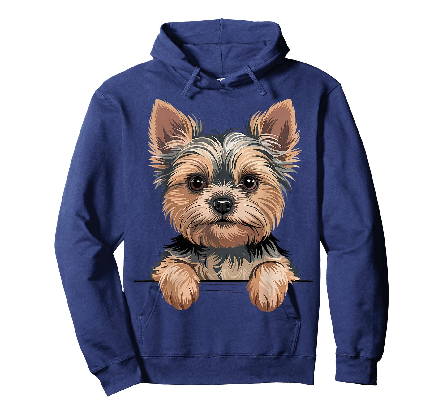 Yorkie Funny Peeking Yorkshire Terrier Pocket Puppy Dog T-Shirt