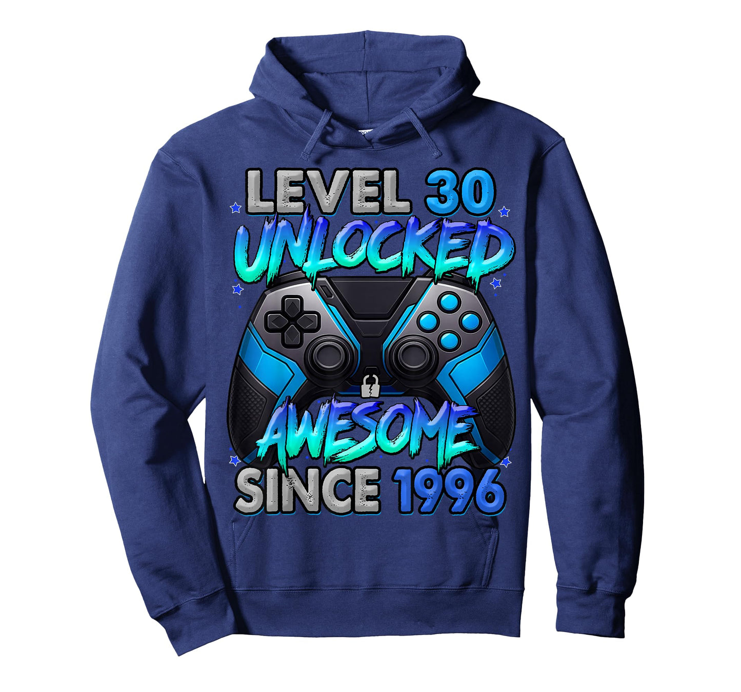 Level 30 Unlocked Awesome Since 1996 30th Birthday Gaming T-Shirt
