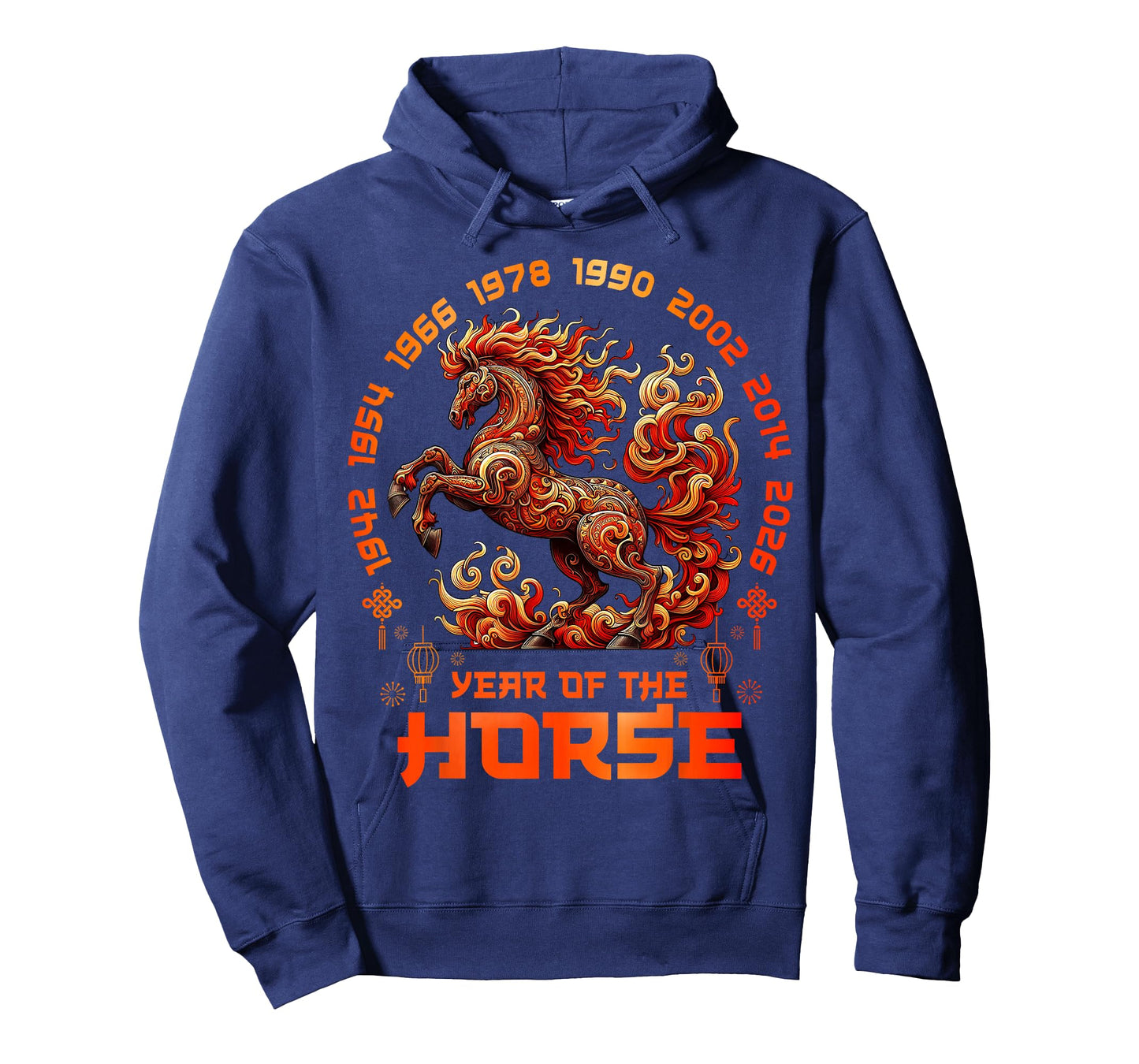 Fire Horse Chinese Zodiac Symbol 2026 Lunar New Year T-Shirt