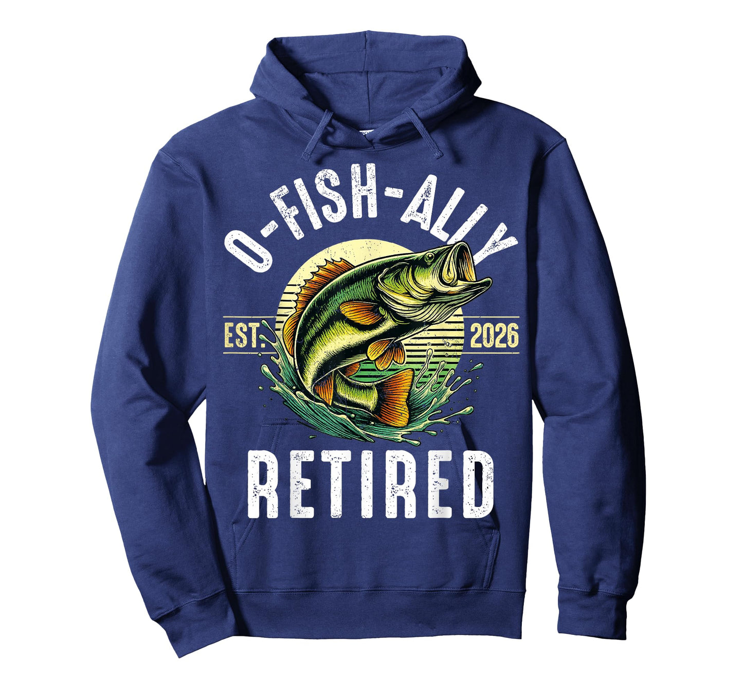 OFishAlley Retired Retirement 2026 Funny Fishing Men T-Shirt