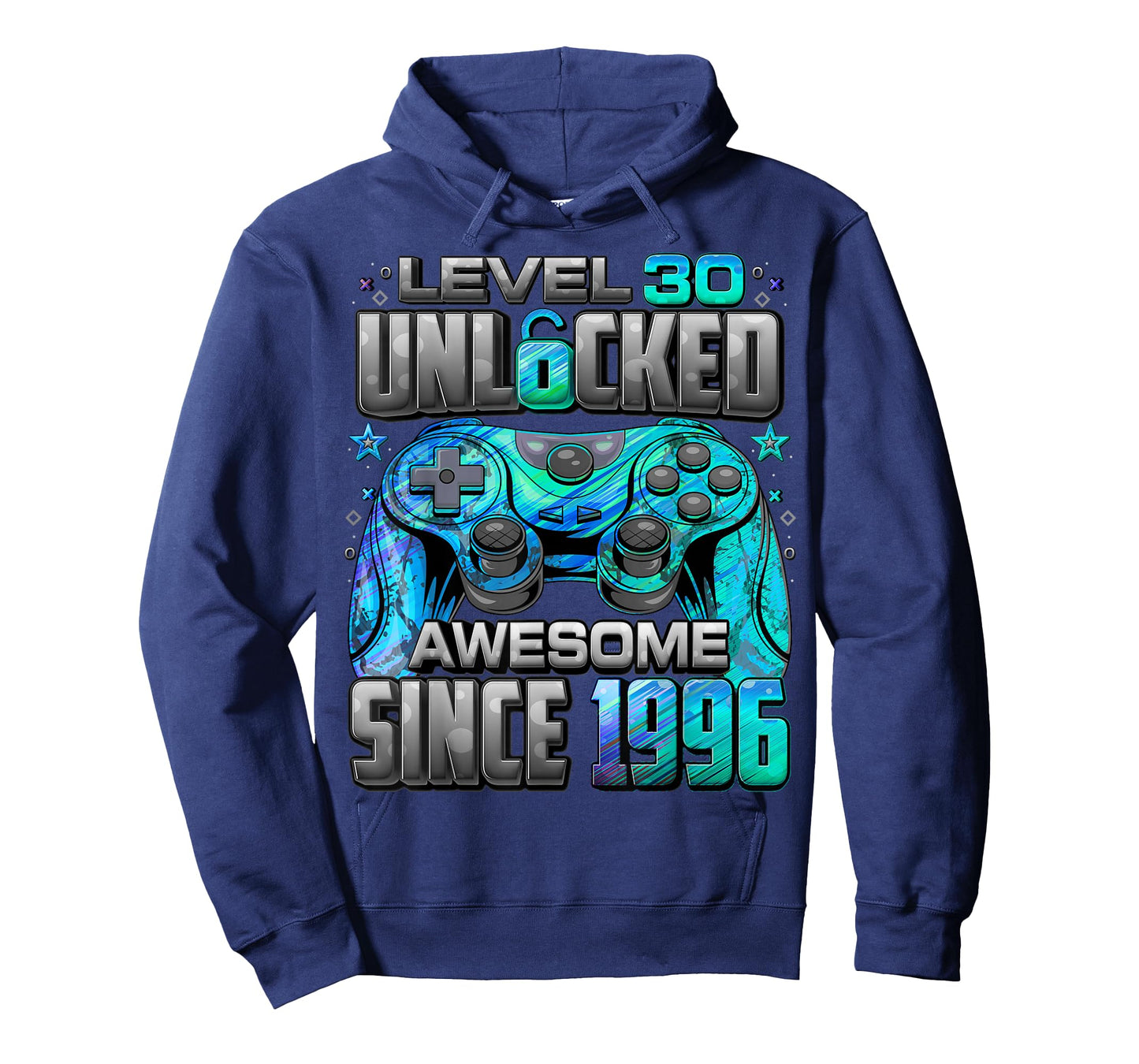 Level 30 Unlocked Awesome Since 1996 30th Birthday Gaming T-Shirt