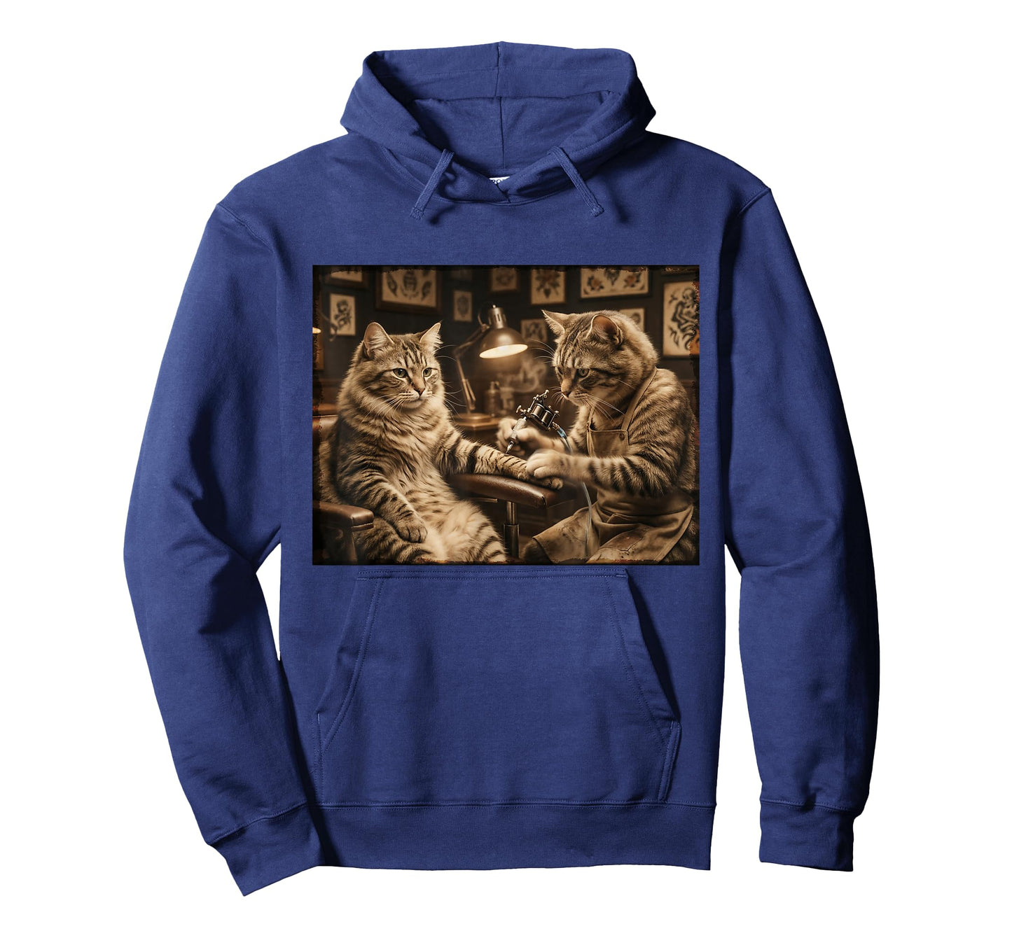 Cat Tattooing Cat Funny Meme Inked Kitty Humor Tattoo Artist T-Shirt