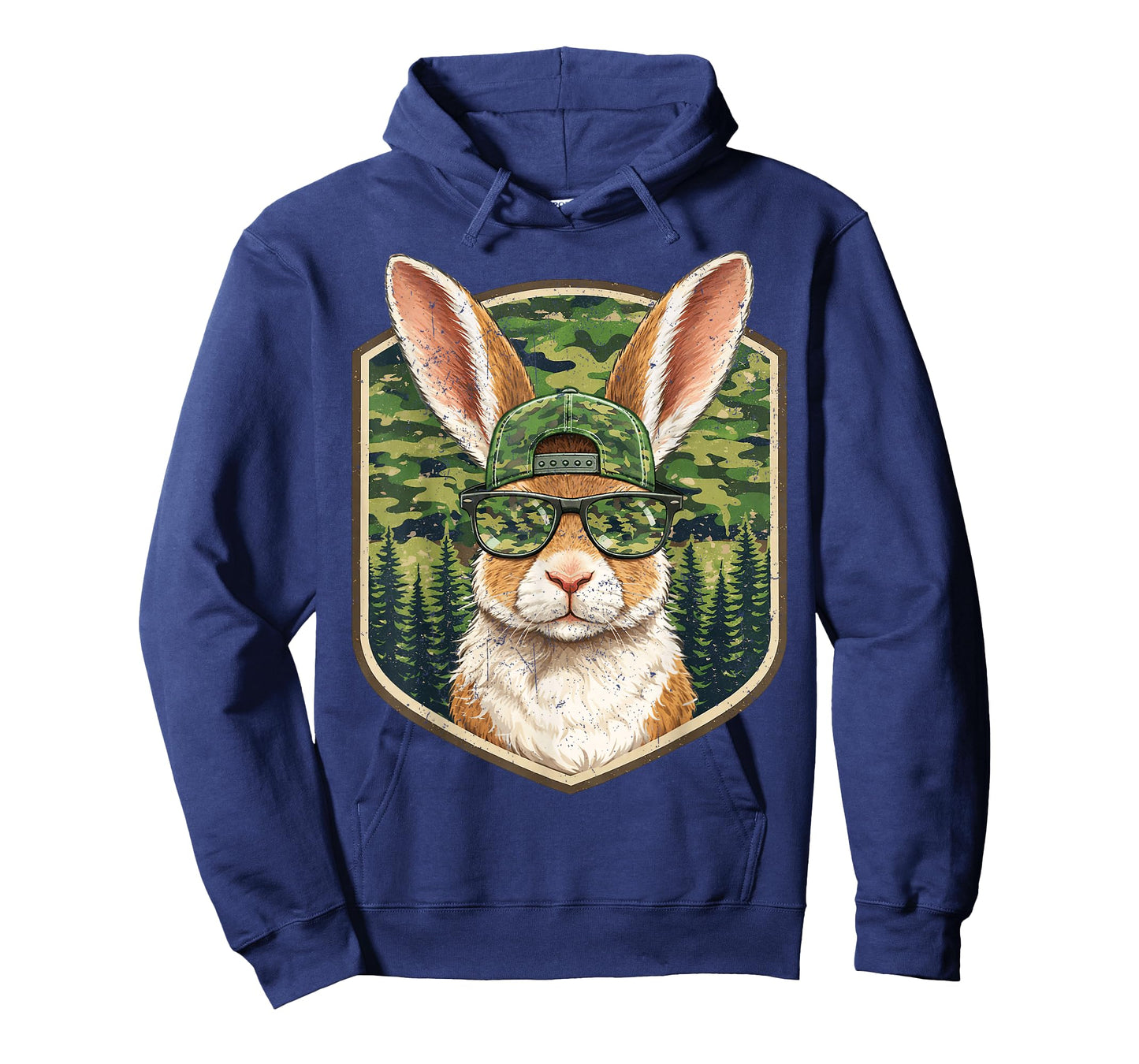 Funny Rabbit Bunny Hunting Camo Happy Easter Men Kid Boy T-Shirt
