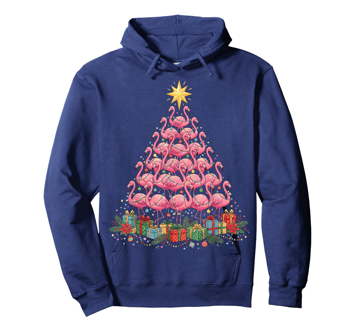 Pink Flamingo Christmas Tree T-Shirt