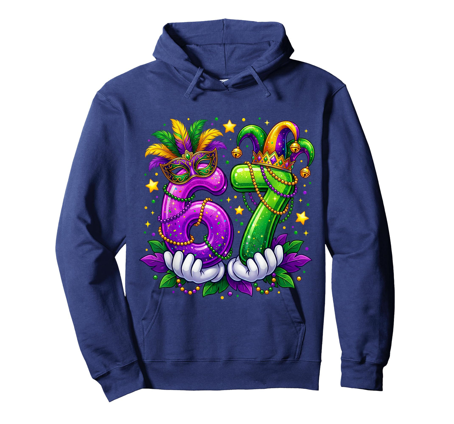 Six Seven Mardi Gras 67 6 7 New Orleans Men Women T-Shirt