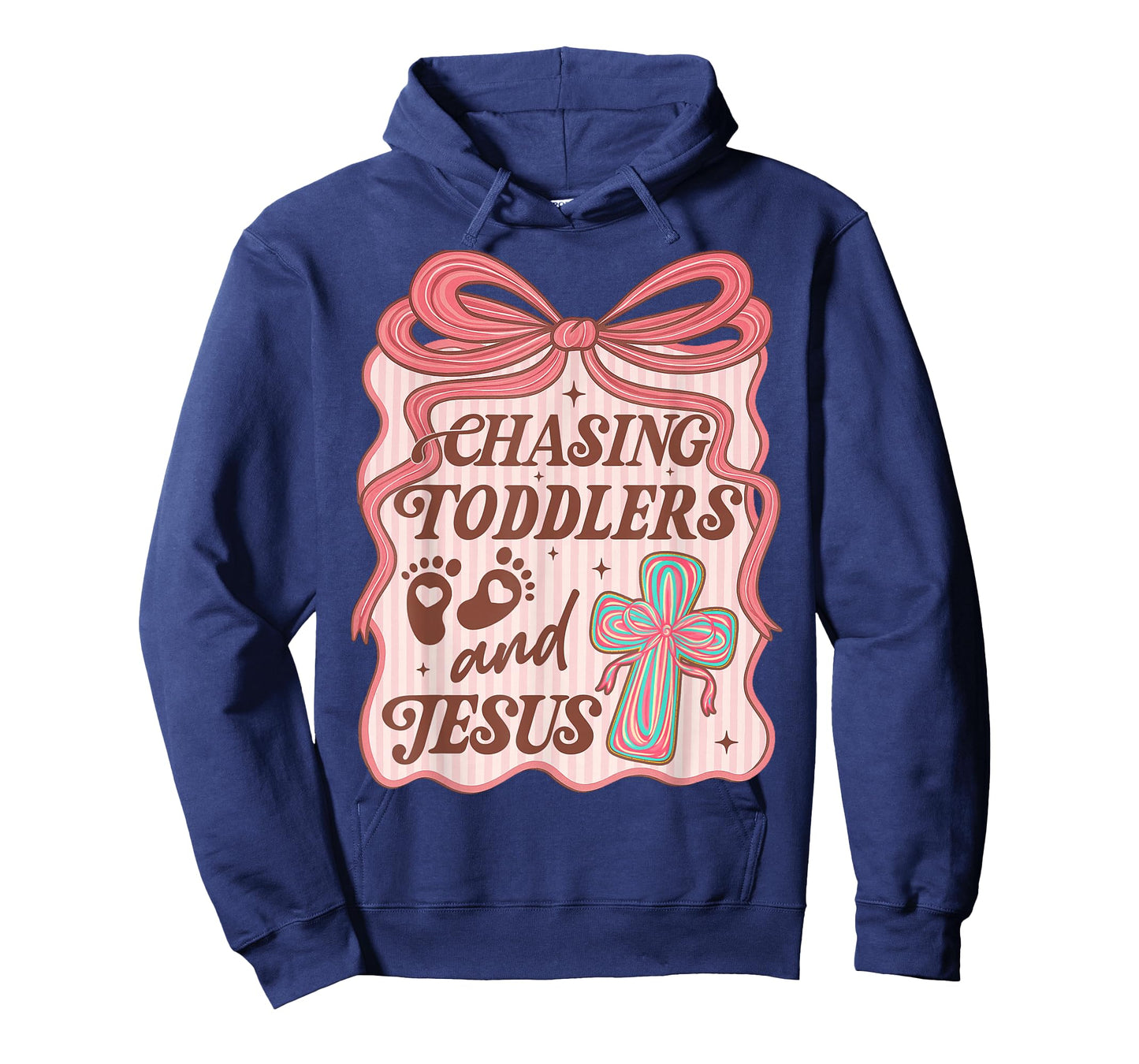 Christian Chasing Toddlers and Jesus Christian Mom Womens T-Shirt