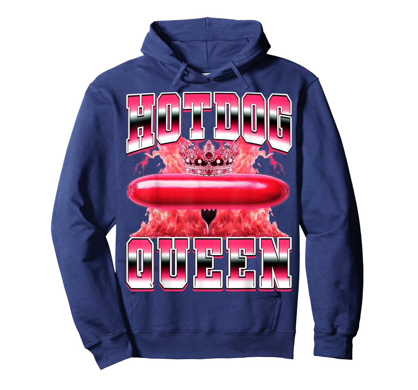 Hot Dog Queen Hotdog Sausage Buns Grilled Hot Dog 90s T-Shirt