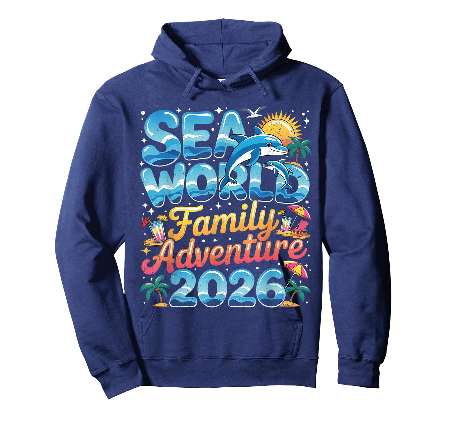 Sea World Family Adventure 2026 Tropical Vacation Trip T-Shirt
