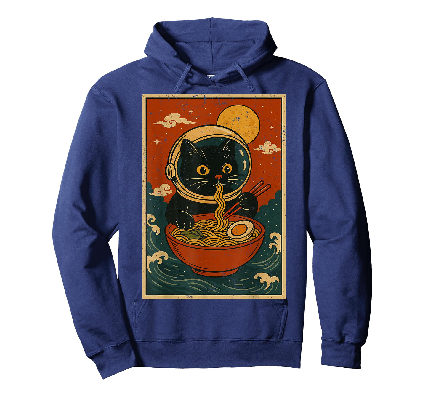 Astronaut Cat Ramen Japanese Graphic Tees Men Women Teens T-Shirt