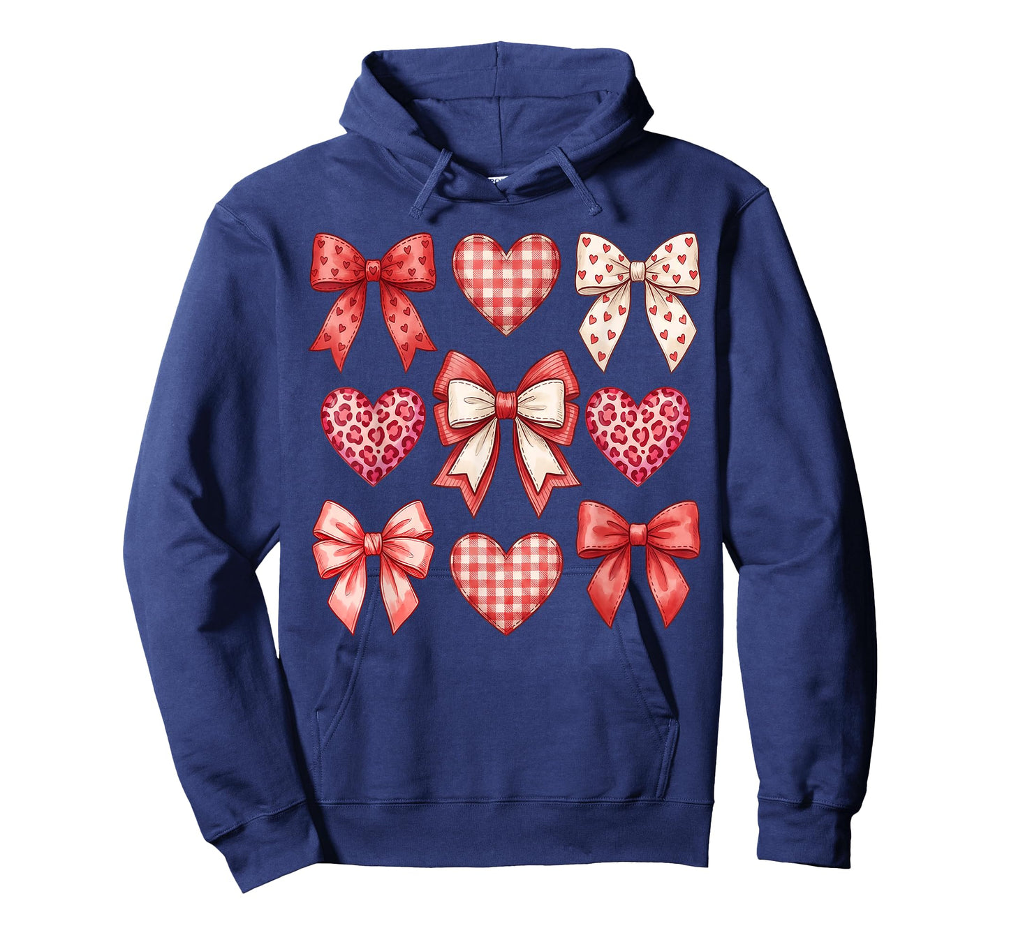 Hearts Coquette Bows Valentines Day for Women Girls Kids T-Shirt
