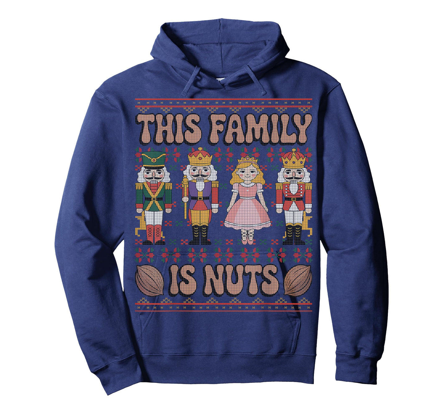 This Family is Nuts Funny Nutcracker Squad Kids Ugly Sweater T-Shirt