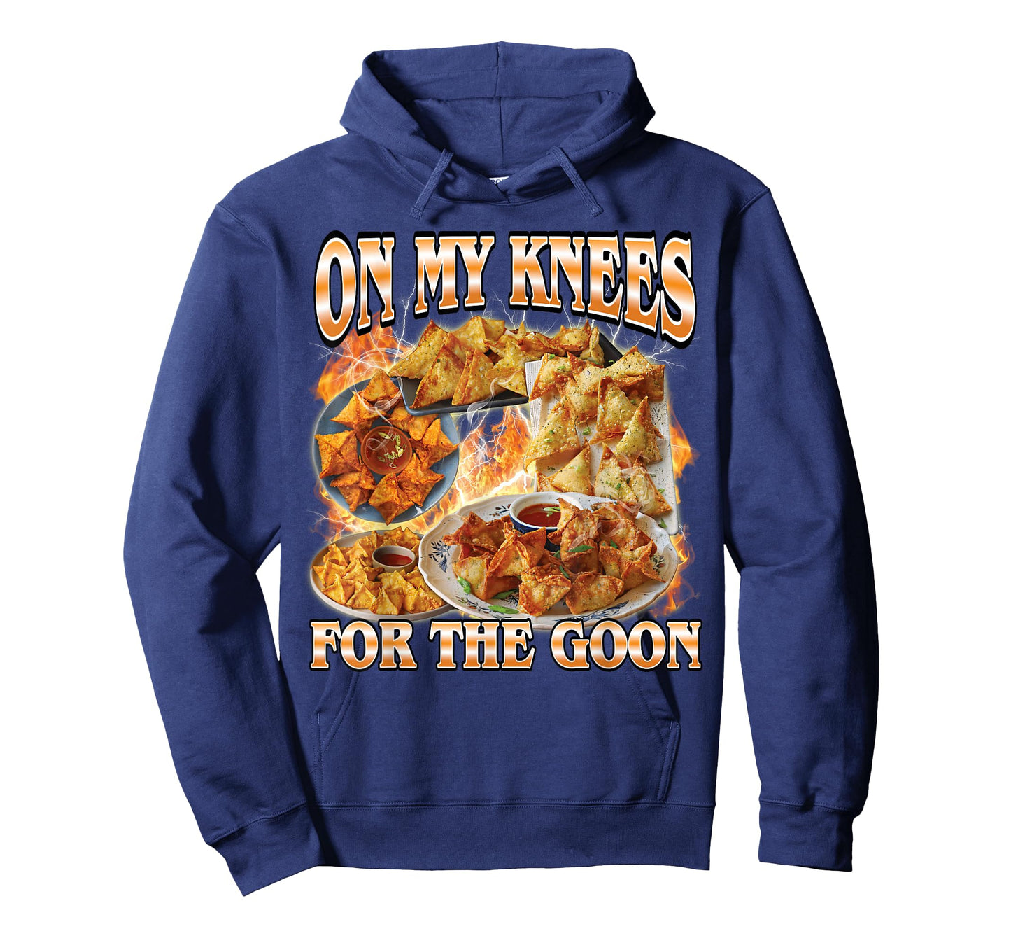 On My Knees Funny Crab Rangoon Meme Bootleg T-Shirt