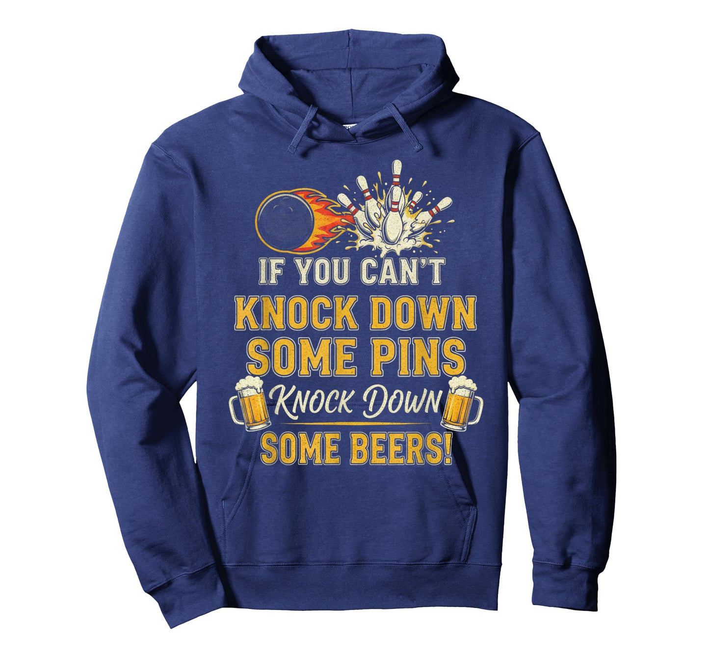 If Can't Knock Down Some Pins Nock Beers Funny Bowling T-Shirt