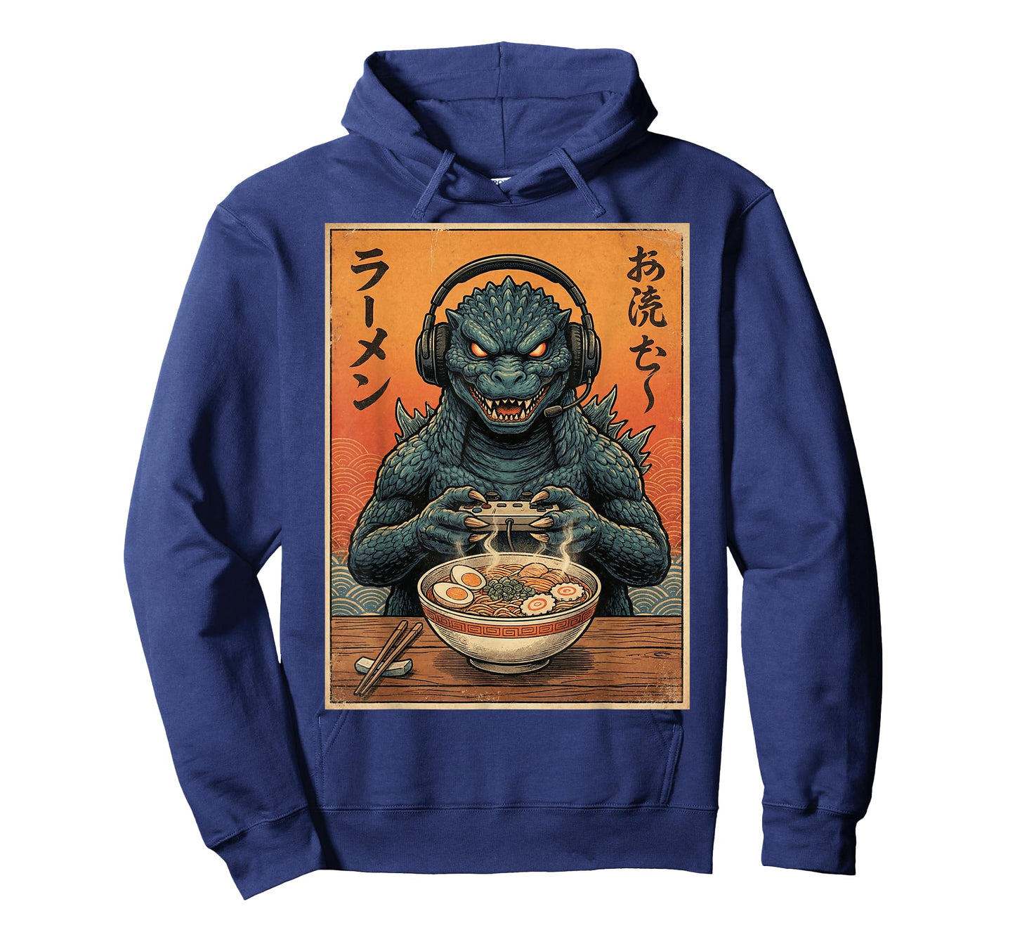 Funny Eating Ramen Japanese Monster Game Lover Birthday T-Shirt