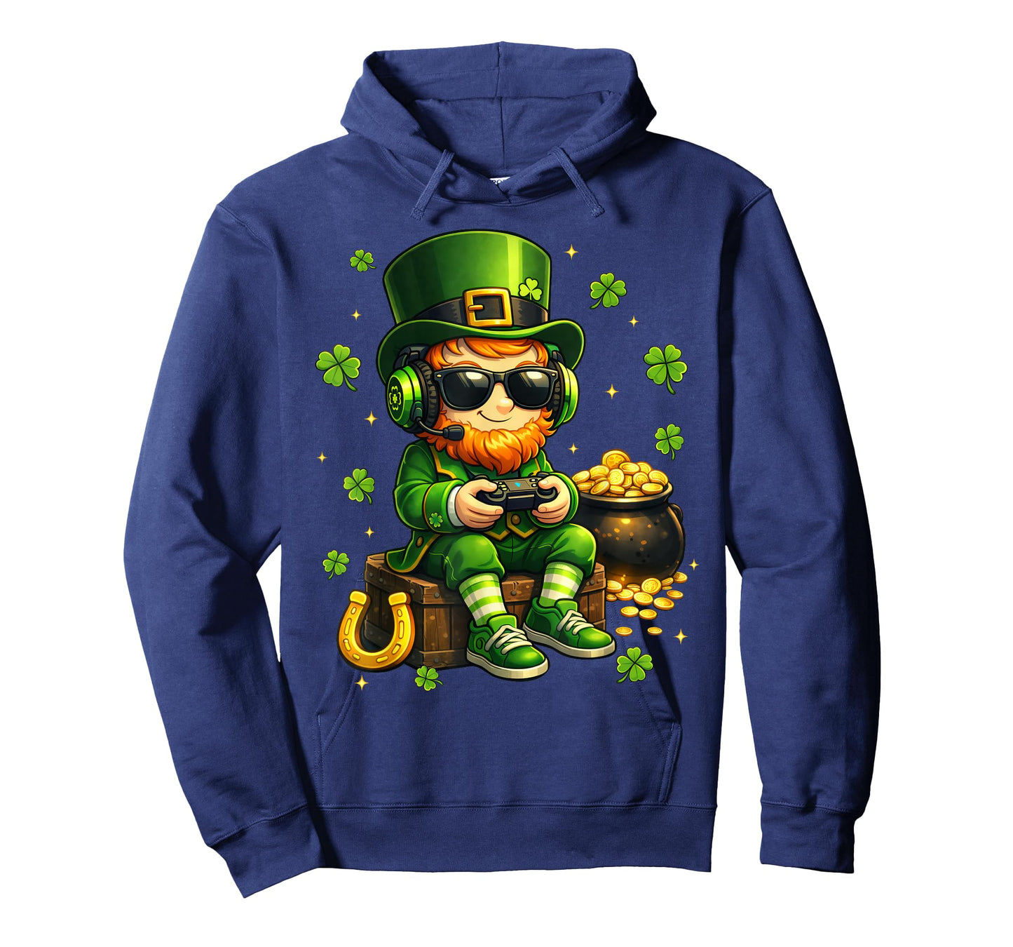 Video Game Leprechaun St Patricks Day Shirts Gamer Kids Boys T-Shirt